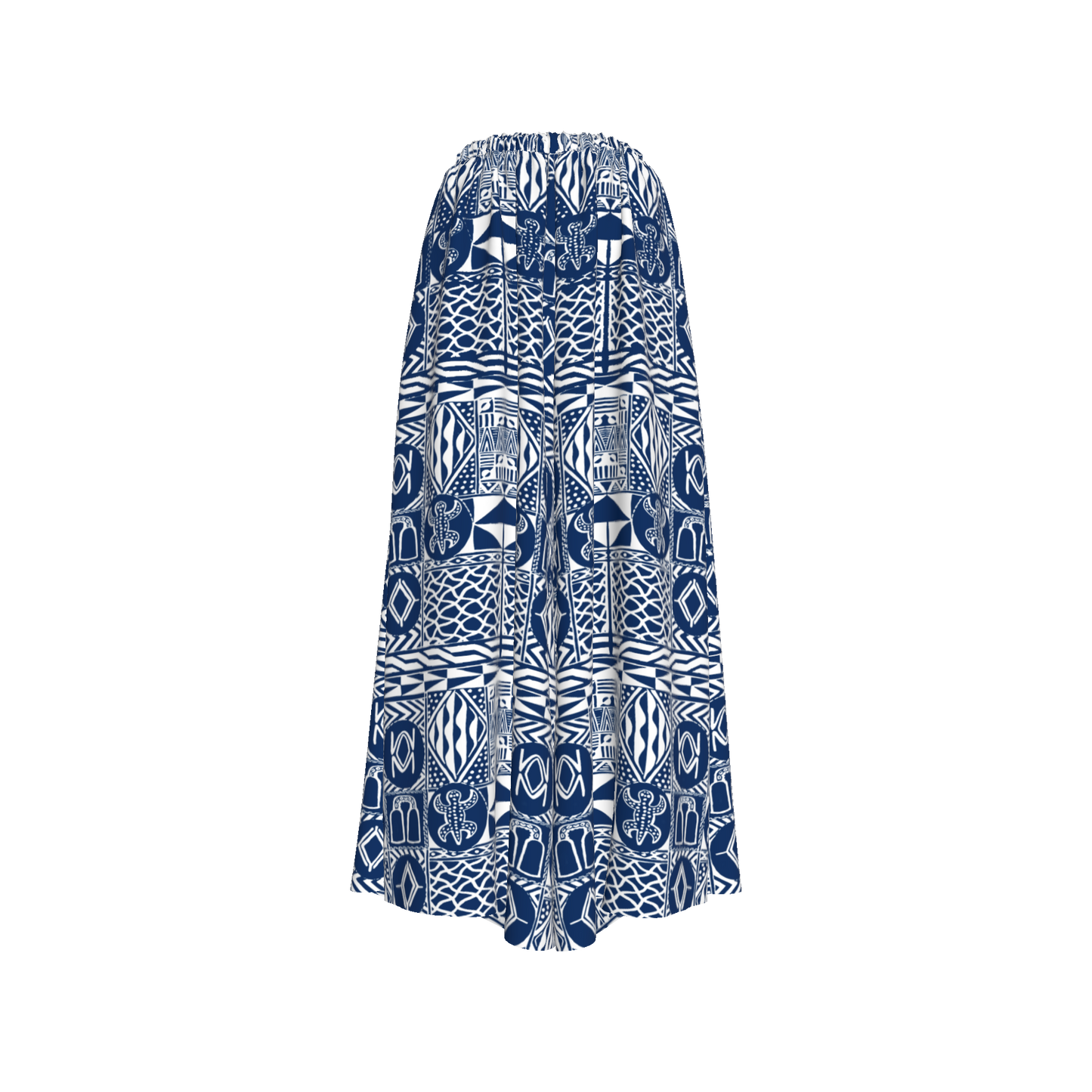 Front view of Fokpi Pants showcasing bold African print