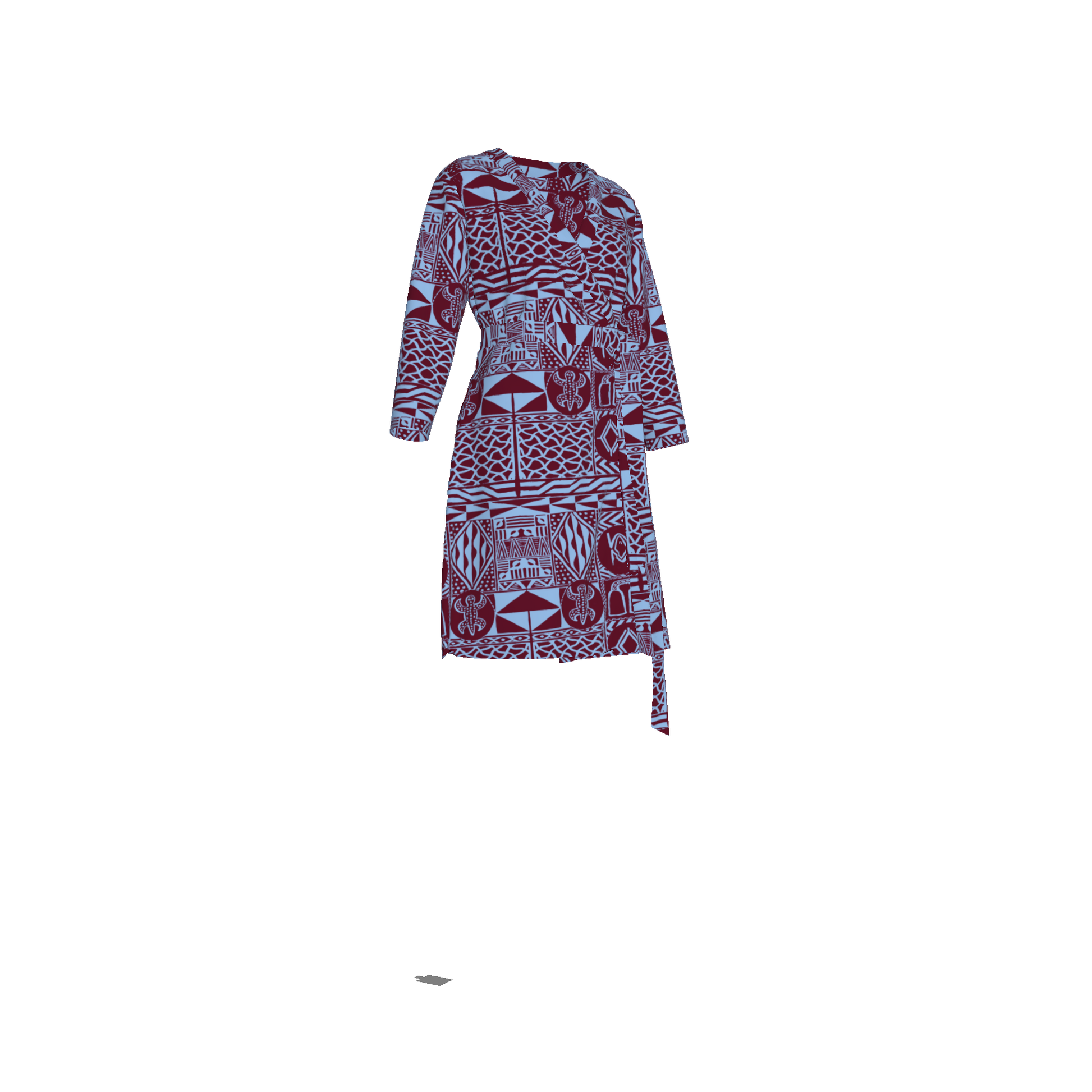 Styled look of Njikam Wrap Dress for everyday elegance