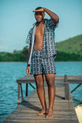 Bogan print Bermuda set Kibonen