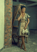 Burlap Wrap Dress Kibonen