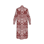 Back view of Foumban Shirt Dress with elegant Tencel texture