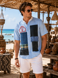The Pacthwork Sky Mao Shirt