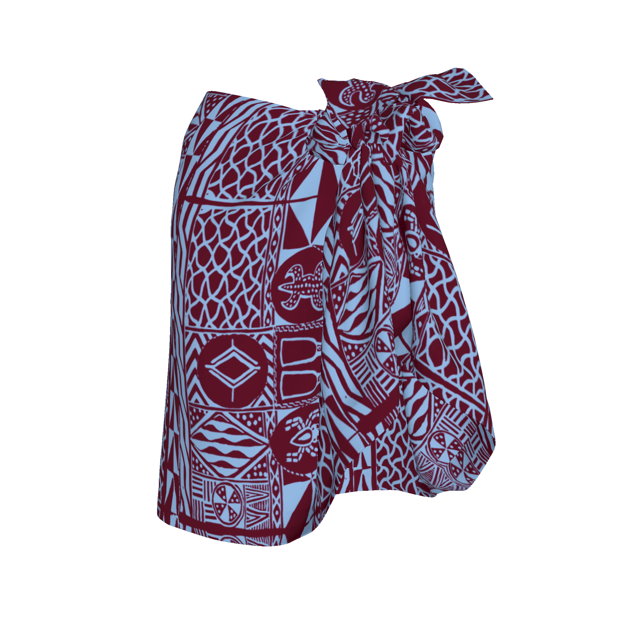 Kamga Short Sarong Skirt Kibonen