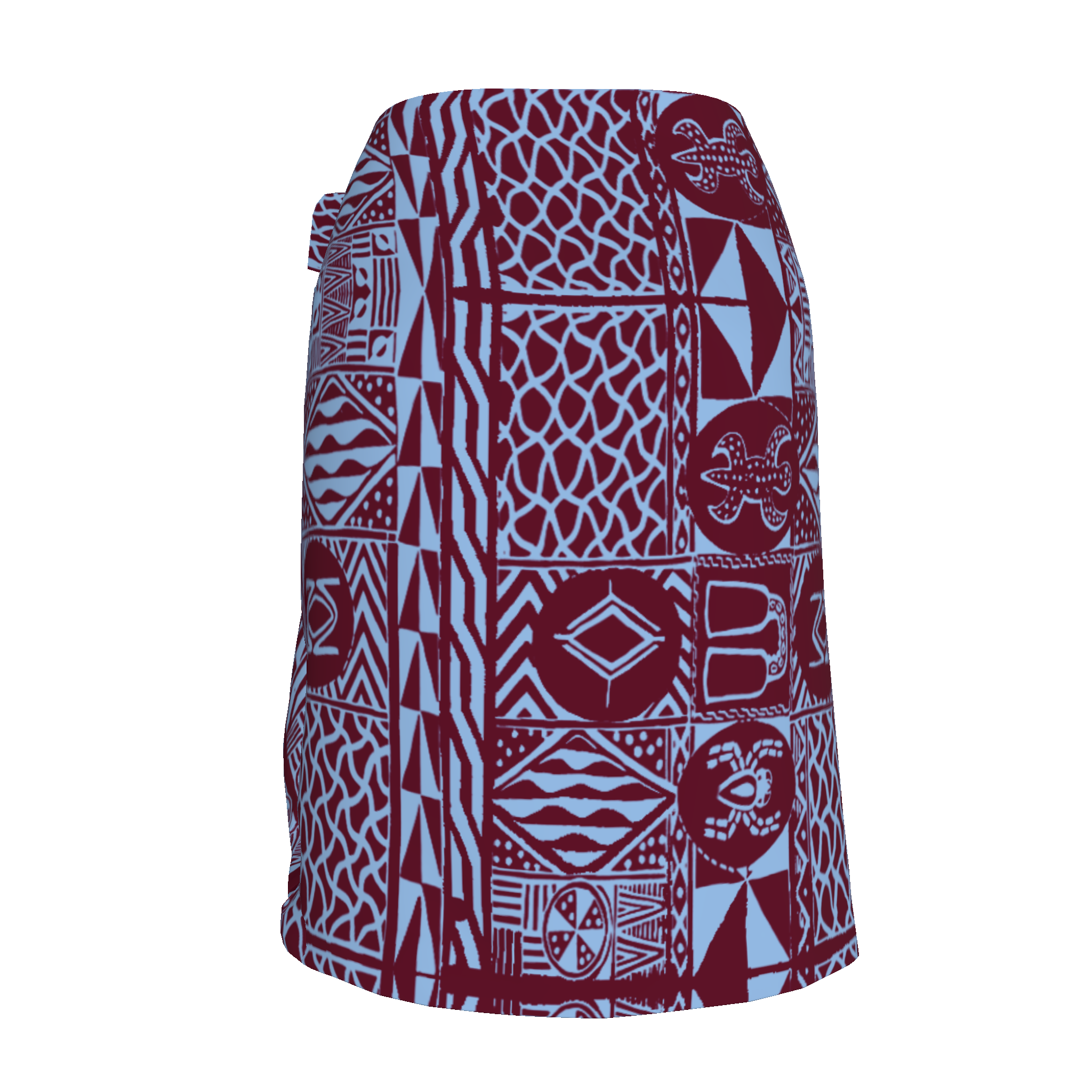 Kamga Short Sarong Skirt Kibonen