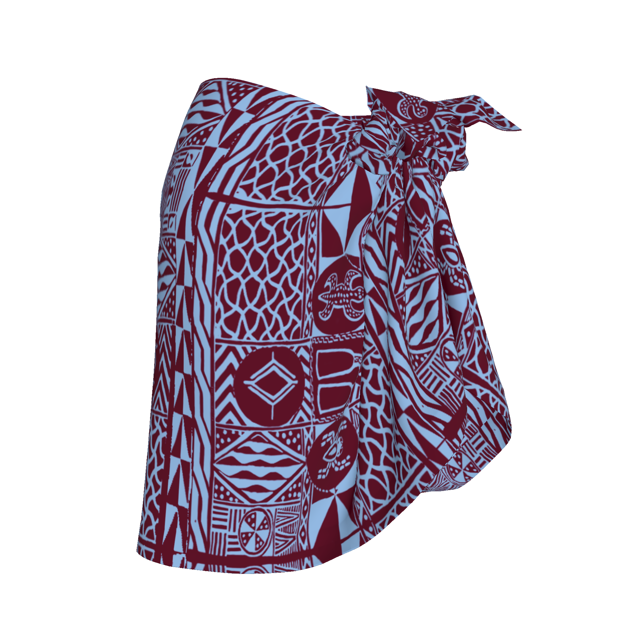 Kamga Short Sarong Skirt Kibonen