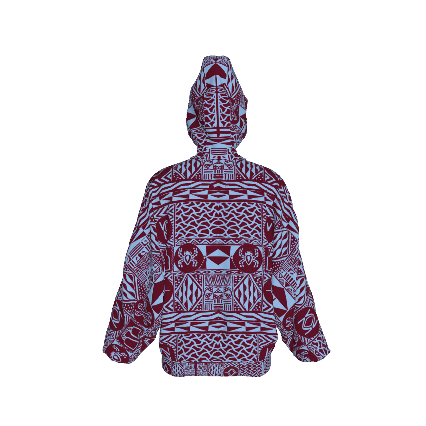 Ngangoum Dolman Sleeve Hoodie Burgundy