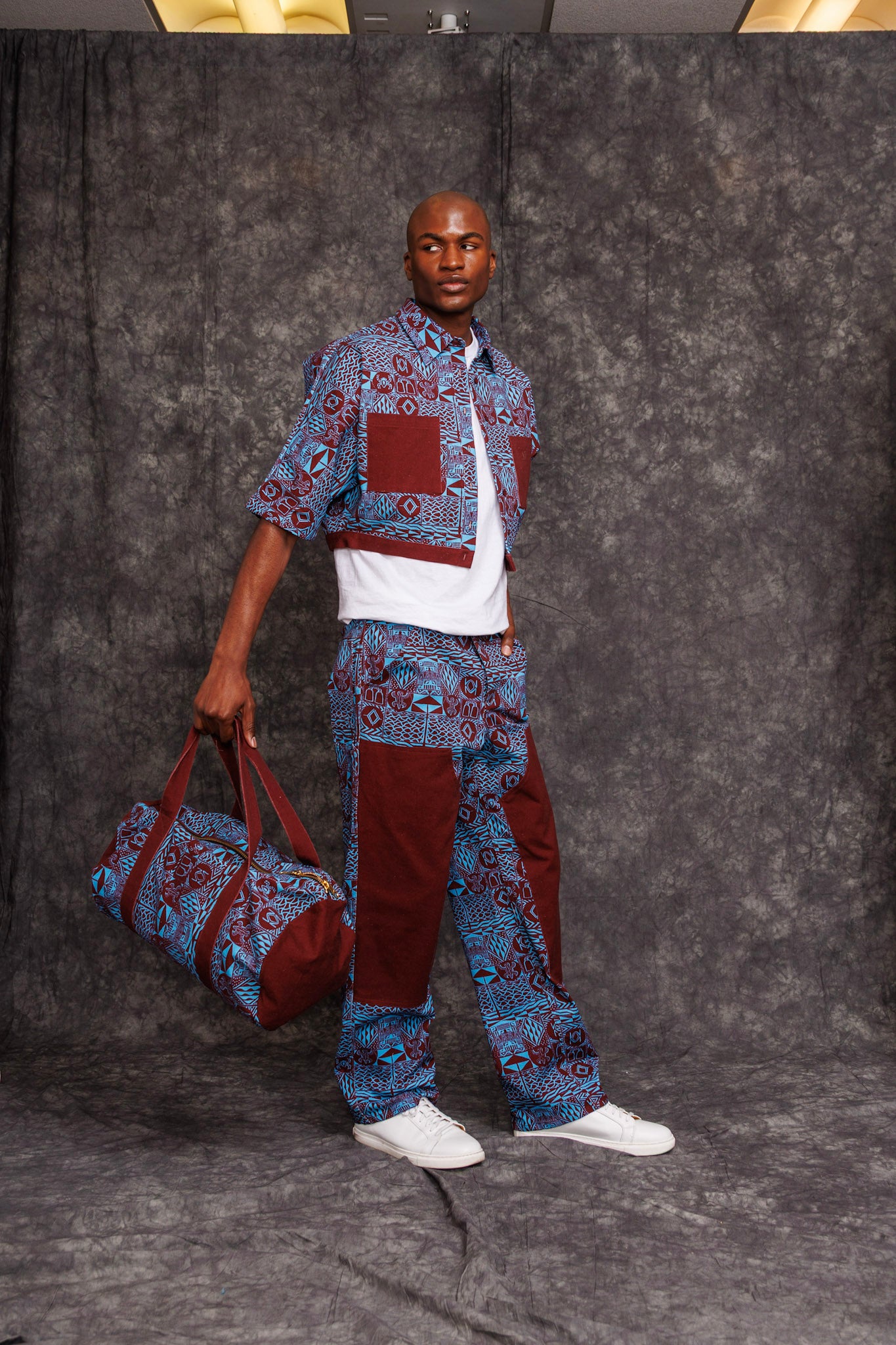 Ngansop two tones Carpenter Pants