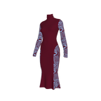 Ngoufa Two Toned Turtle Neck Dress Kibonen