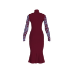 Ngoufa Two Toned Turtle Neck Dress Kibonen
