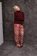 Ngwekam burgundy Pants Kibonen