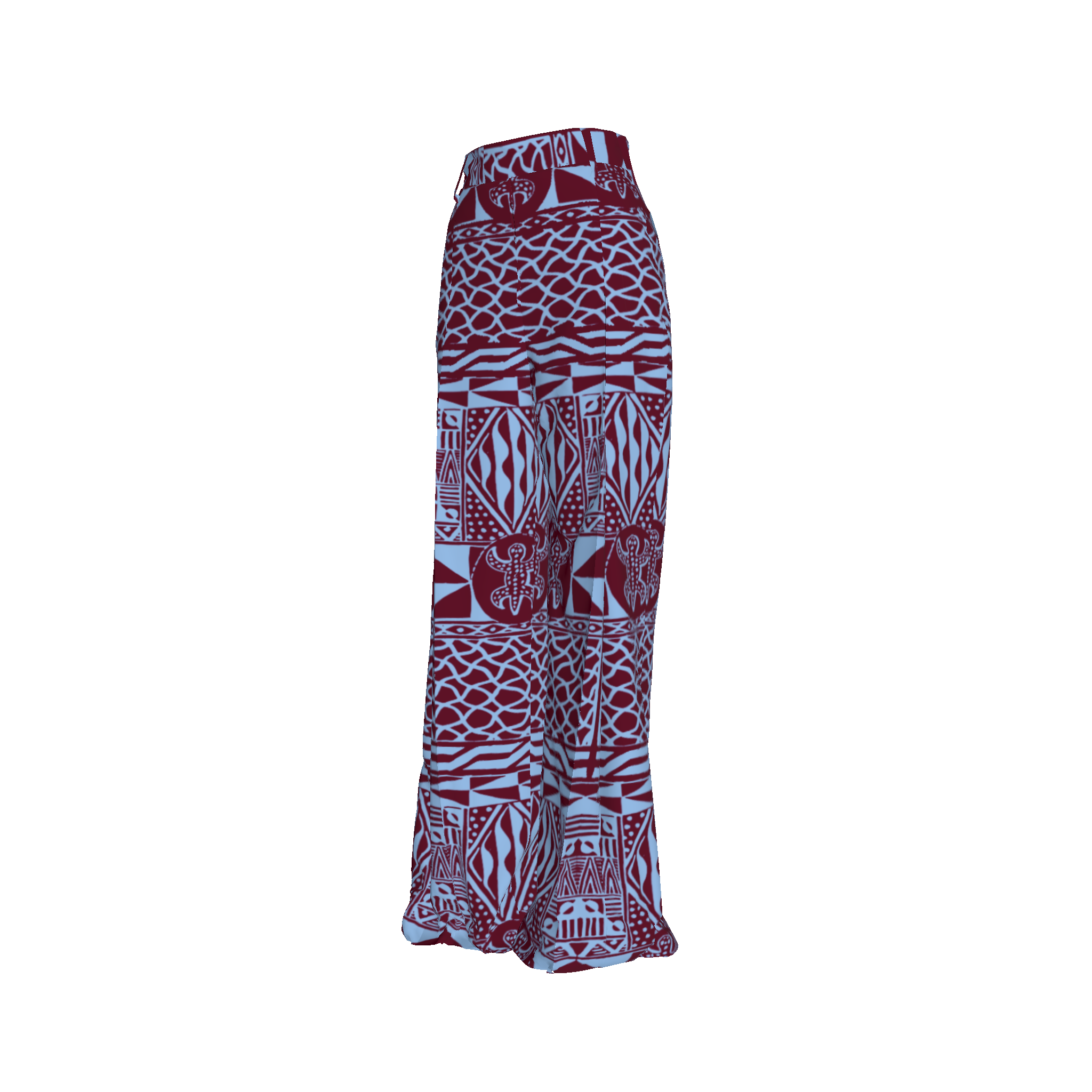 Njapou Burgundy Full Pants Kibonen
