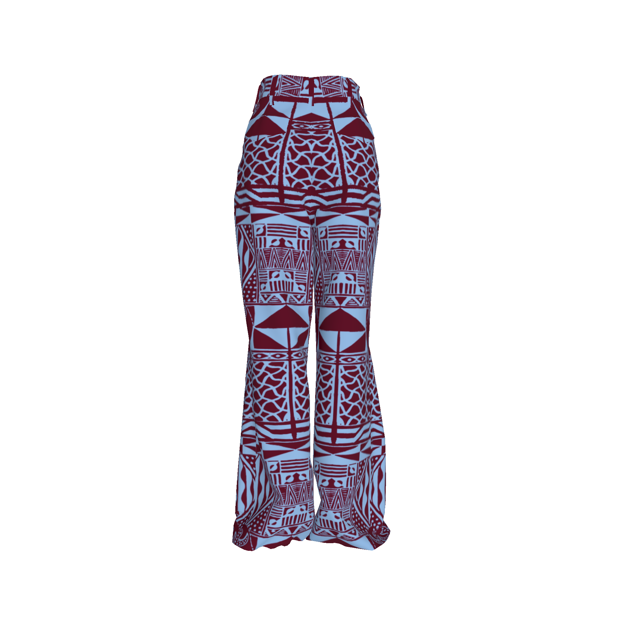 Njapou Burgundy Full Pants Kibonen