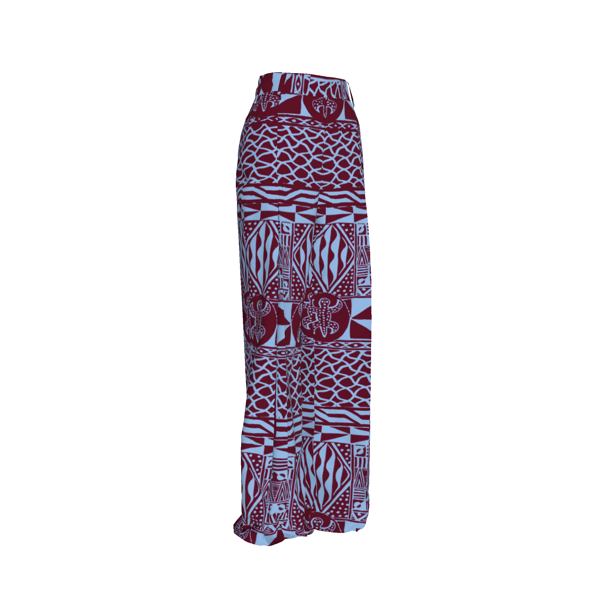 Njapou Burgundy Full Pants Kibonen