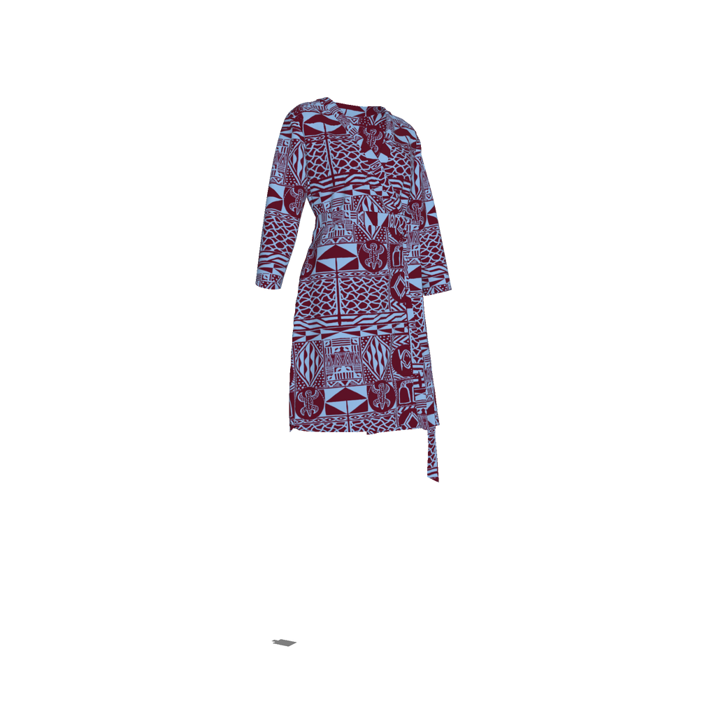 Styled look of Njikam Wrap Dress for everyday elegance