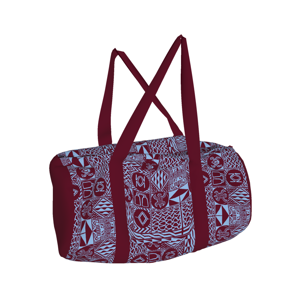 Tchakonté African Print Duffle Bag – Organic Cotton Utility with Heritage Style Kibonen