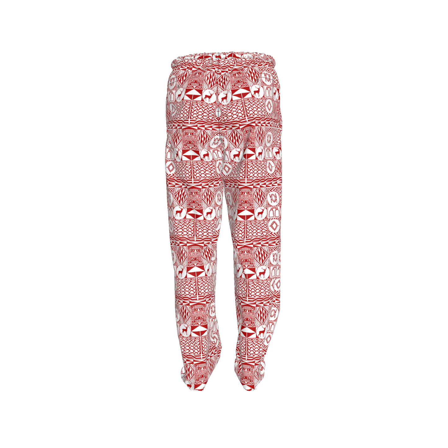 Bami Red Men Holiday Pajamas Pants