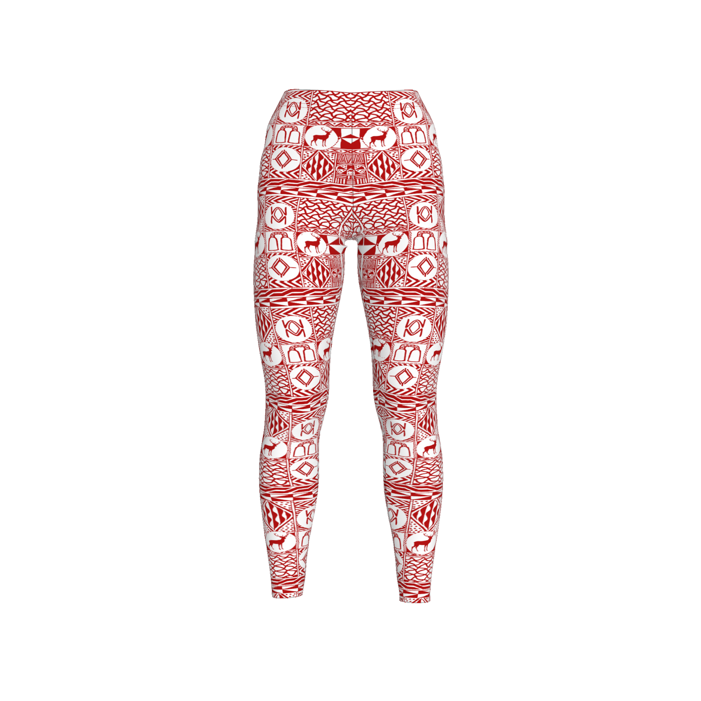 Bami Red Holiday Leggings