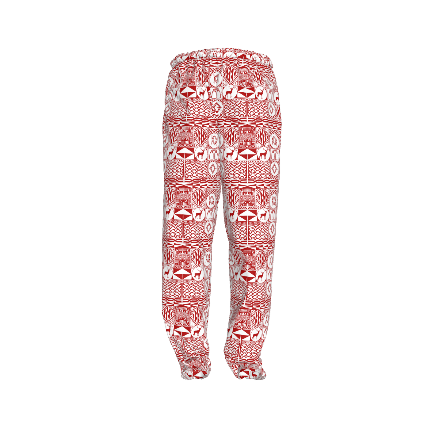 Bami Red Men Holiday Pajamas Pants