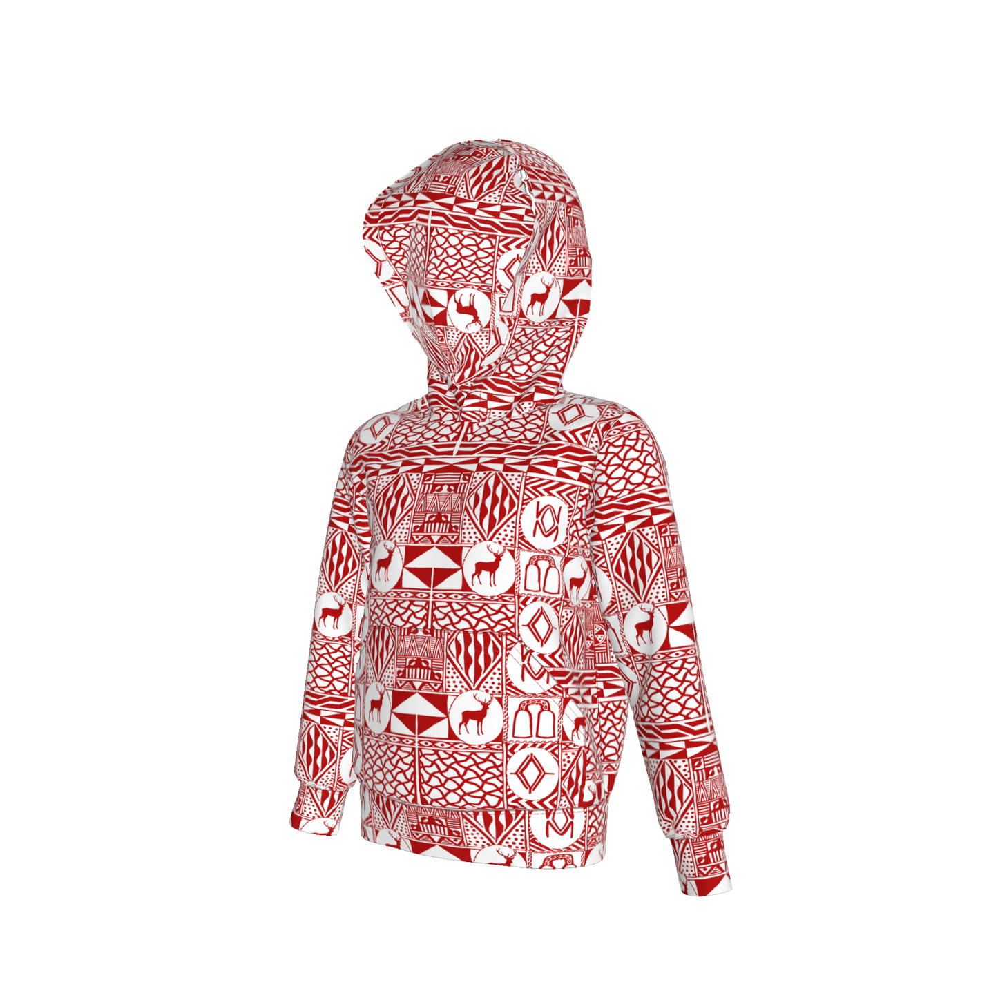 Red Kids Bami Holiday Hoodie