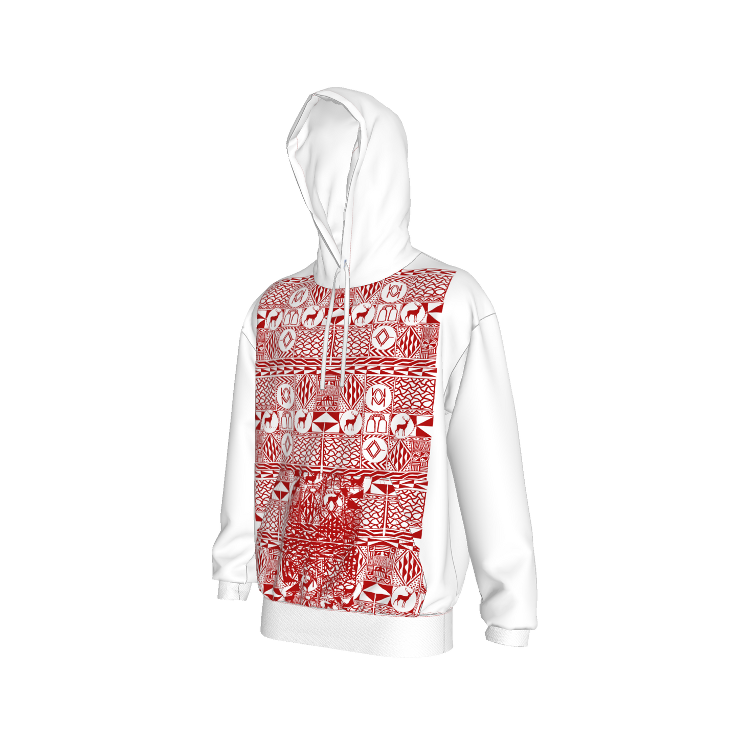 Two Toned Bami Red Holiday Hoodie