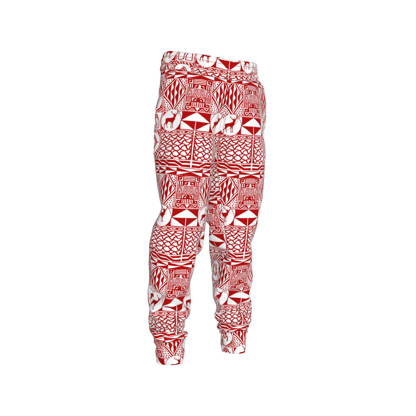 Bami Red Kids Holiday Joggers