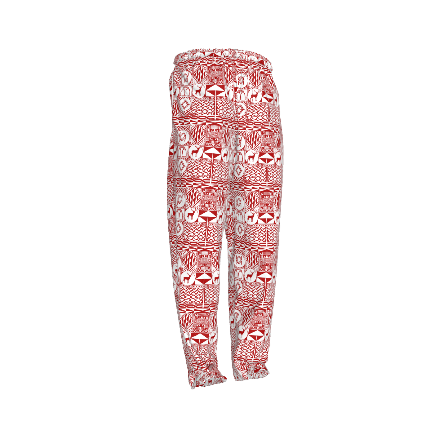 Bami Red Men Holiday Pajamas Pants