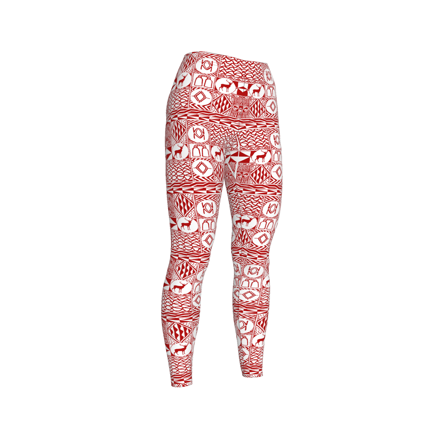 Bami Red Holiday Leggings